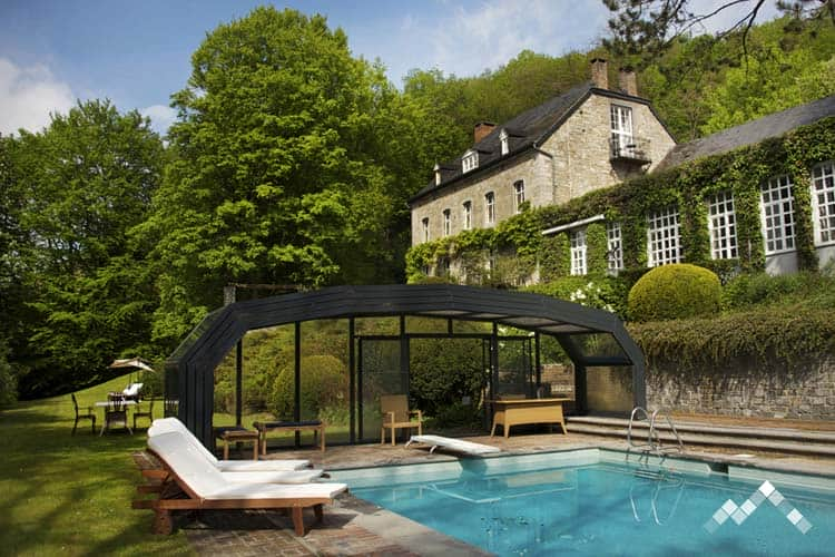 ardenne location chateau luxe groupe piscine exterieure